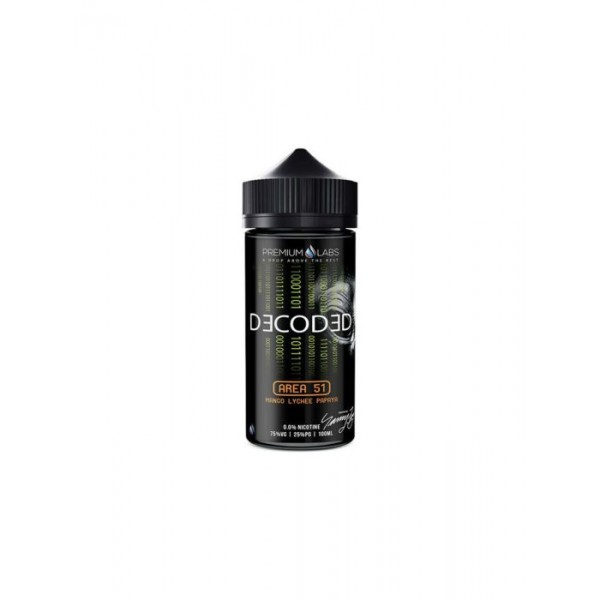 Decoded Premium Vape E-Liquid E Juice High 75%VG 100ml 0mg/ml No nicotine liquid