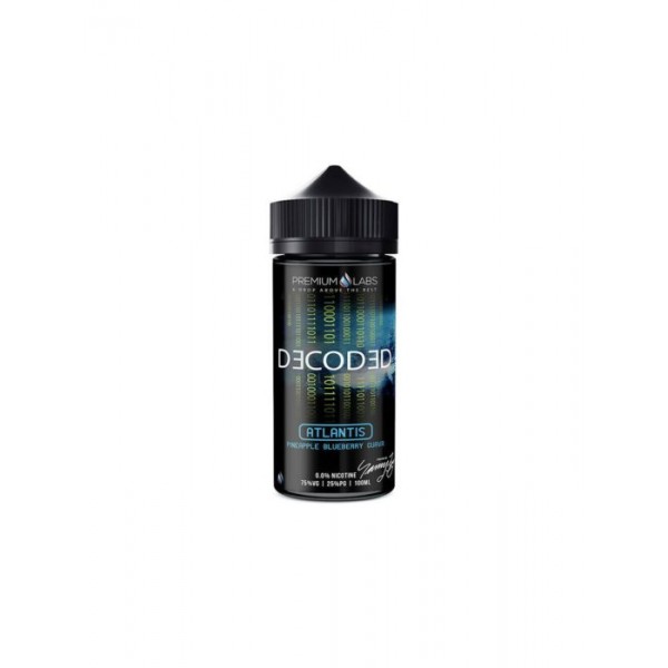 Decoded Premium Vape E-Liquid E Juice High 75%VG 100ml 0mg/ml No nicotine liquid