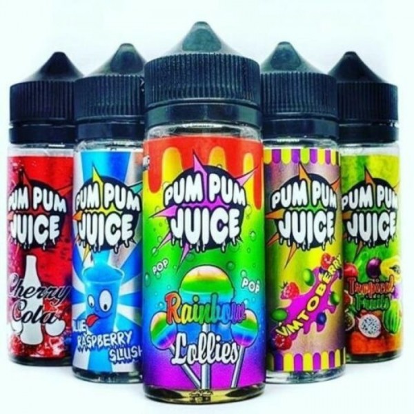 Pum Pum Fizzy Strawberries120ml E Liquid Juice