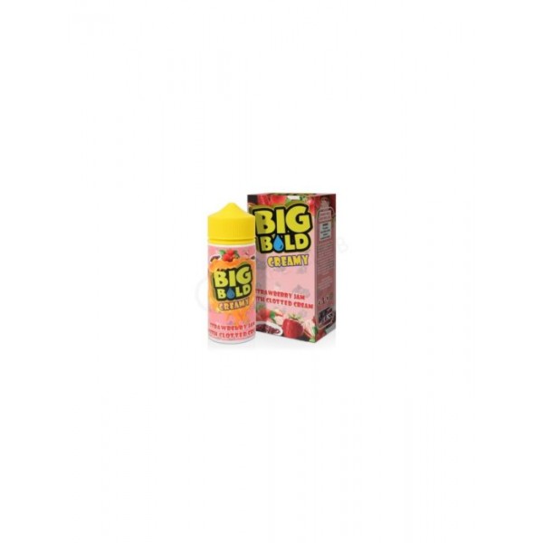 STRAWBERRY JAM WITH CLOTTED CREAM SHORTFILL E-LIQUID BY BIG BOLD CREAMY 100ML