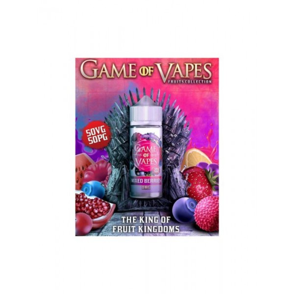 GAME OF VAPES 100ML E LIQUID VAPE JUICE 0MG NO NICOTINE VG/PG 50/50