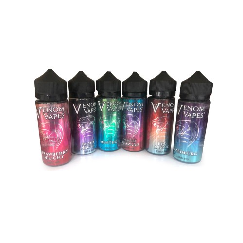 E LIQUID 100ML VENOM VAPES PREMIUM VAPE JUICE...