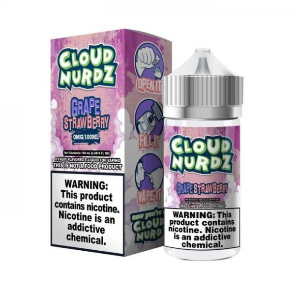 E LIQUID 100ML CLOUD NURDZ VAPE JUICE 70/30 SHORT FILL 0MG SUB OHM