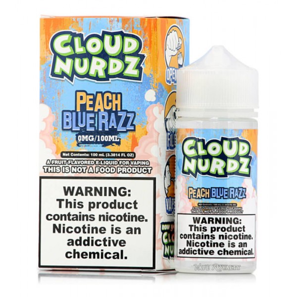 E LIQUID 100ML CLOUD NURDZ VAPE JUICE 70/30 SHORT FILL 0MG SUB OHM