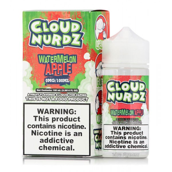 E LIQUID 100ML CLOUD NURDZ VAPE JUICE 70/30 SHORT FILL 0MG SUB OHM