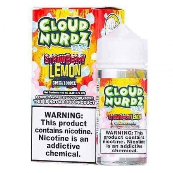 E LIQUID 100ML CLOUD NURDZ VAPE JUICE 70/30 SHORT FILL 0MG SUB OHM