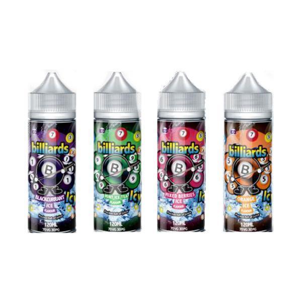 Billiards Vape Range 0-mg 120ml Shortfill E-liquid