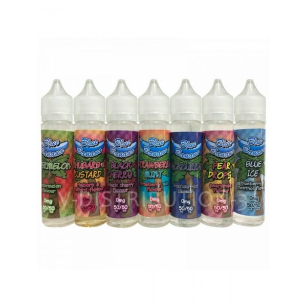 E LIQUID BLUE BANANA VAPE JUICE 50ML FREE NICOTINE SHOT