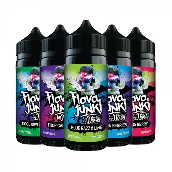 FLAVA JUNKI E-LIQUID 100ML SHORTFILL BY DOOZY PGVG 70/30