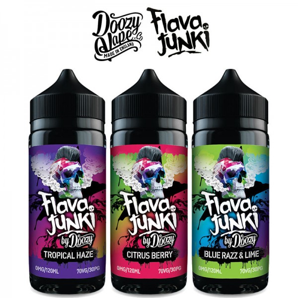 FLAVA JUNKI E-LIQUID 100ML SHORTFILL BY DOOZY PGVG 70/30