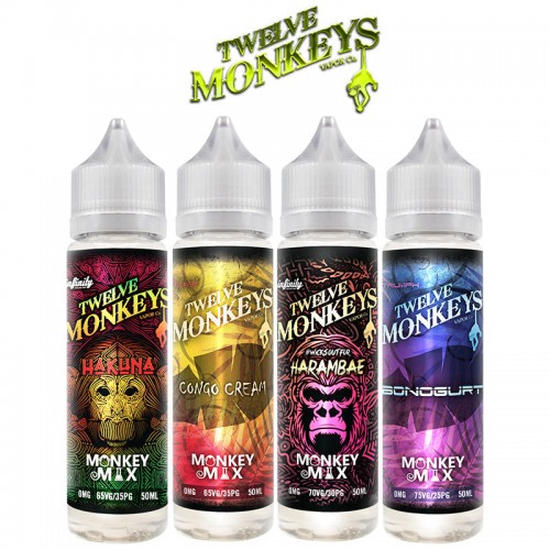 Twelve Monkeys E Liquid Vape E Juice 50ml Sho...