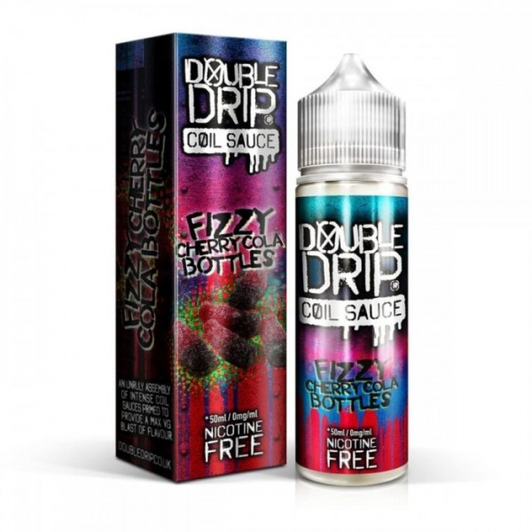 Double Drip Coil Sauce 60 Ml E Liquid Fizzy Cherry Cola Bottles 70 Vg 30 Pg Shot fill E Liquid With 0 Mg 3 Mg And 6 Mg Nicotine