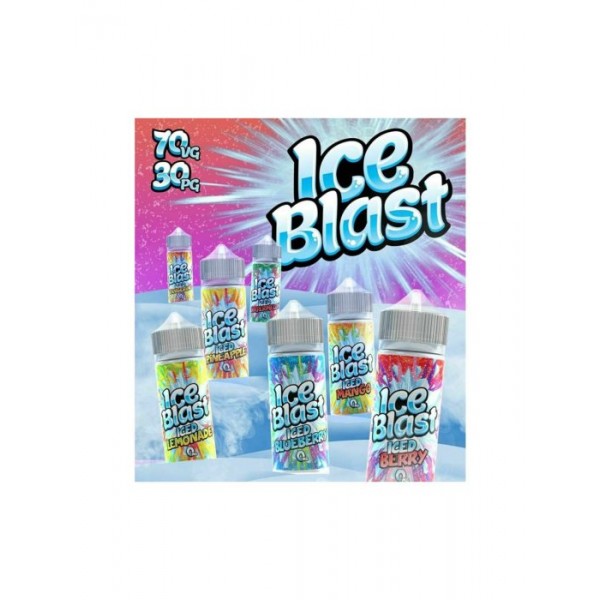 E LIQUID 100ML ICE BLAST PREMIUM VAPE JUICE 70/30 SHORT FILL 0MG SUBOHM UK MADE