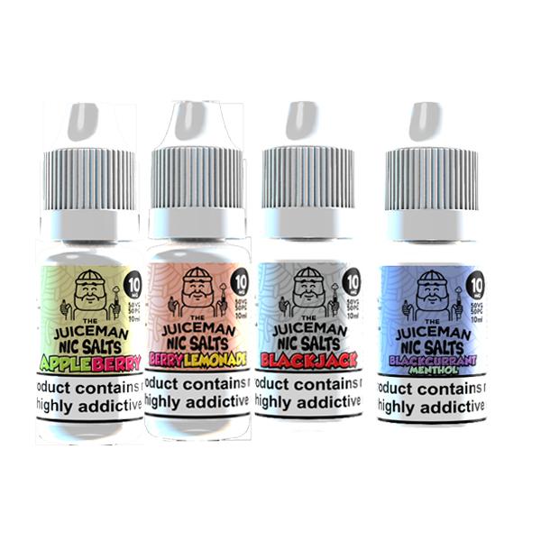 THE JUICEMAN Nic Salts 10ml TPD Premium Quality E Liquid Juice Vape