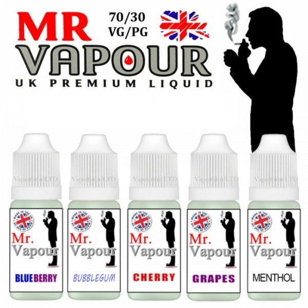 Mr Vapour 10 x 10ml E liquid Vape Juice 70/30 VG PG Full Range