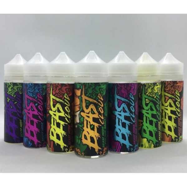 BEAST CLOUD E LIQUID E JUICE 12x10ml HIGH VG SUB OHM CLOUD VAPE VAPOR NICSHOT