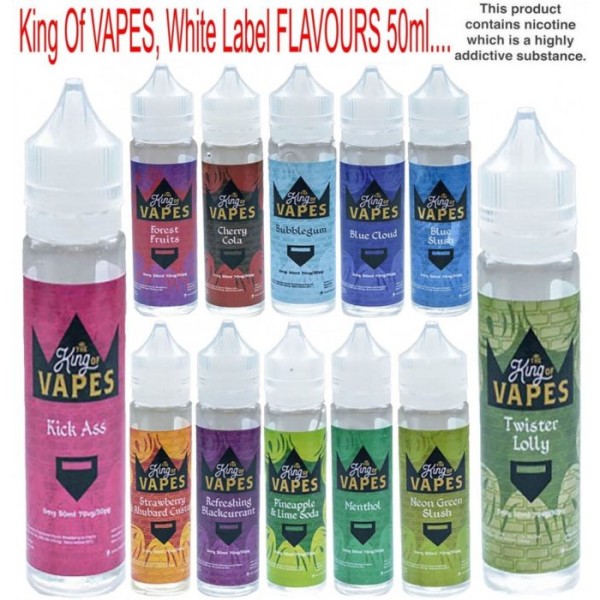 The King Of Vapes E-Liquid Juice WHITE LABEL SERIES