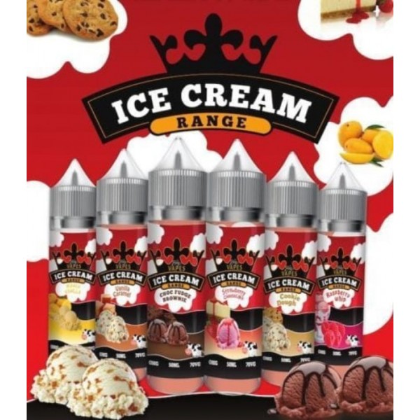 The King Of Vapes ICE CREAM RANGE