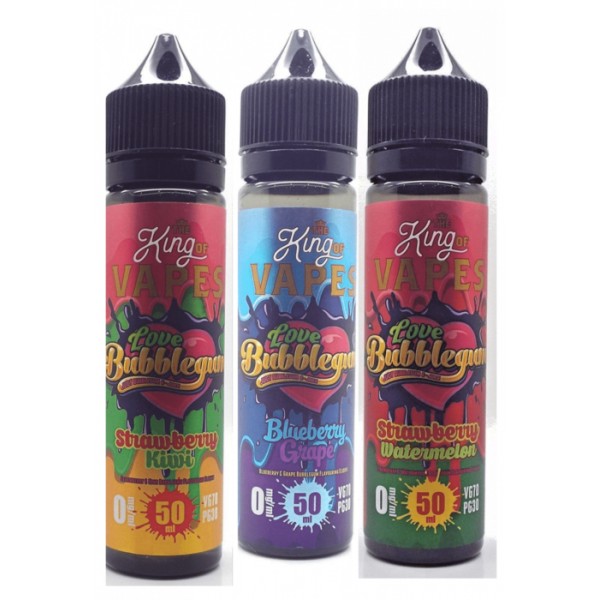 The King Of Vapes Tasty Bubblegum Flavours Vape Shortfill eliquid UK e juice