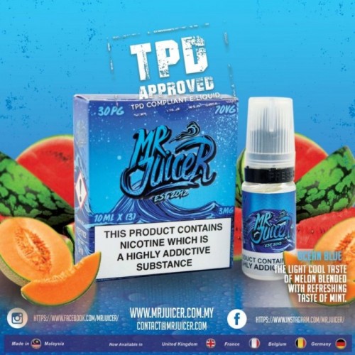 MR JUICER Malaysian Premium ELiquid 3x10ml 3m...