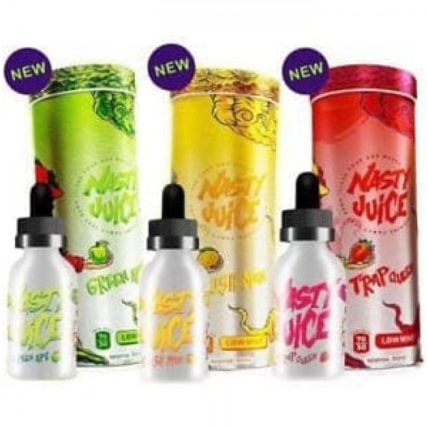 Nasty Juice 50ml Low Mint 70/30 ECig Liquid Trap Queen, Green Ape 3MG Clearance