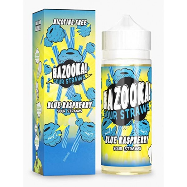 Bazooka e Liquid Sour Straws 100ml Vape Juice 0 Mg 3 Mg 6 Mg Made in USA