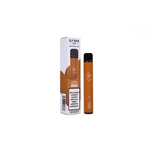 ELF BAR CREAM TOBACCO DISPOSABLE POD DEVICE