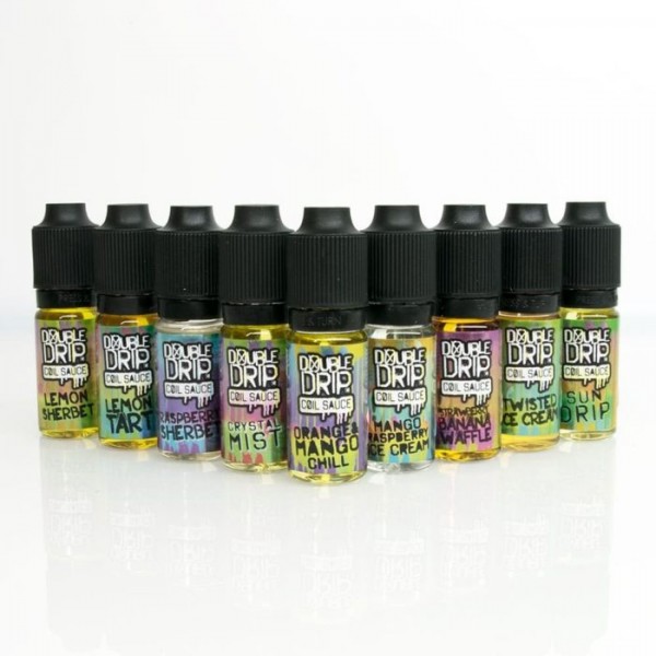 Double DRIP COIL SAUCE Juice E liquid 10ml – 3 Mg 6 Mg – All Flavours