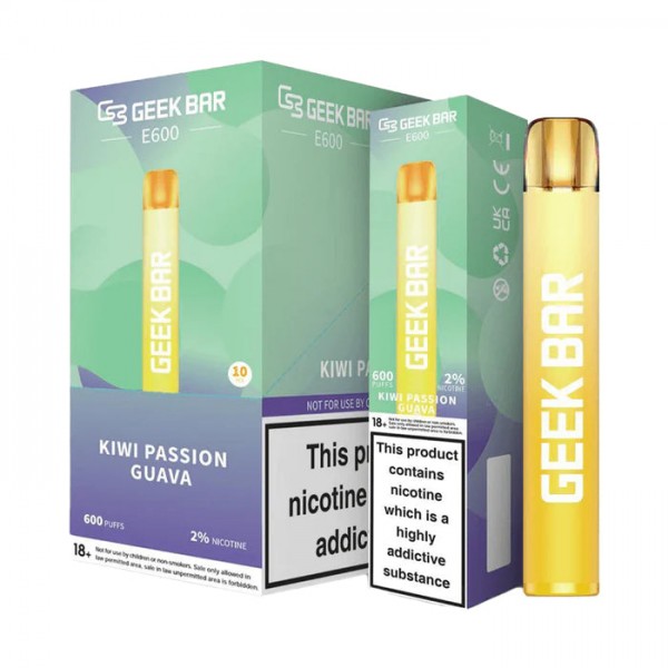 Geek Bar E600 Puffs Disposable Vape 20mg