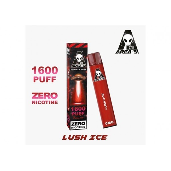 AREA 51 LUSH ICE  DISPOSABLE POD DEVICE 0MG 1600 PUFF