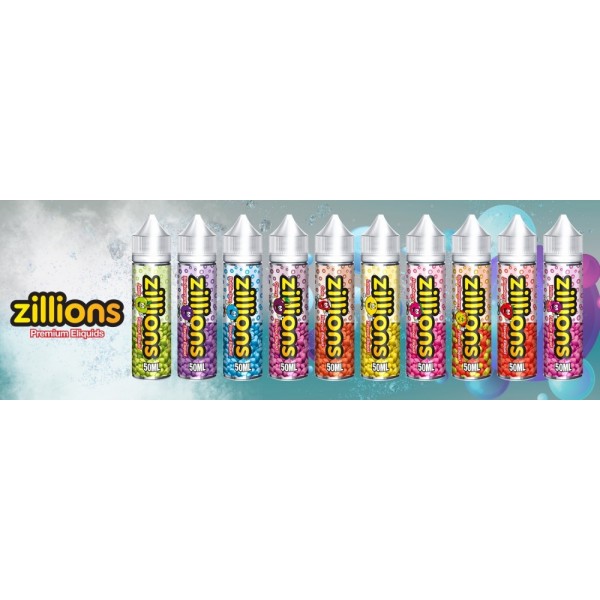 Zillions Vape E Liquid 50ML 70/30 Mix £6.99