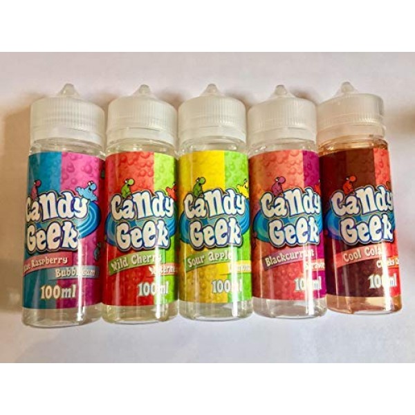 Candy Geek 120ml UK made E liquid Vape Juice 80/20