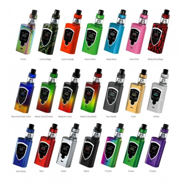 SMOK PROCOLOR KIT MOD 225W VAPE NEW ALIEN ALL COLORS UK 100% AUTHENTIC TFV8 BABY