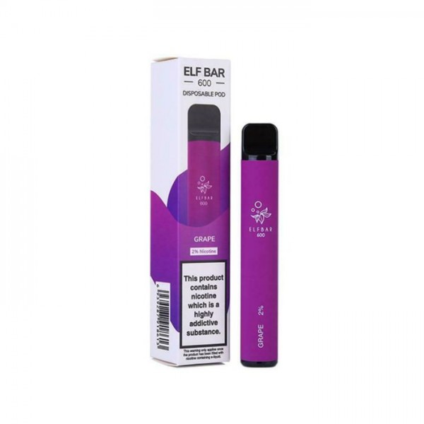 ELF BAR GRAPE  DISPOSABLE POD DEVICE