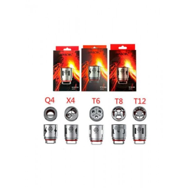 SMOK TFV12 COILS for Cloud Beast King, Q4 | X4 | T6 | T12 | T14 | V12 Coils Pk 3