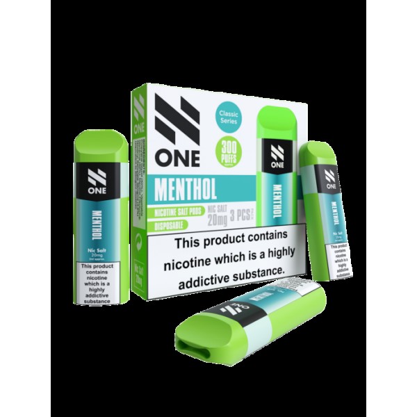 N ONE Disposable Nicotine Salts 20mg Pod N1 Nic Salt Pod Vaping Device Pack of 3