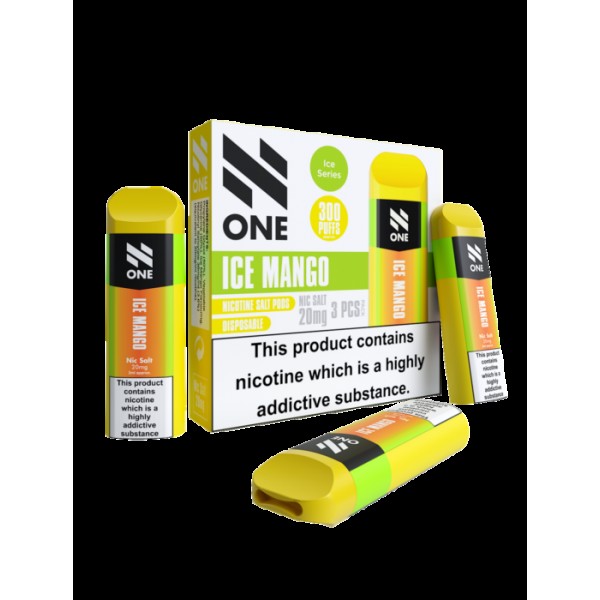 N ONE Disposable Nicotine Salts 20mg Pod N1 Nic Salt Pod Vaping Device Pack of 3