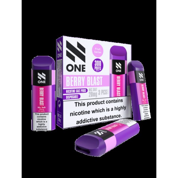 N ONE Disposable Nicotine Salts 20mg Pod N1 Nic Salt Pod Vaping Device Pack of 3