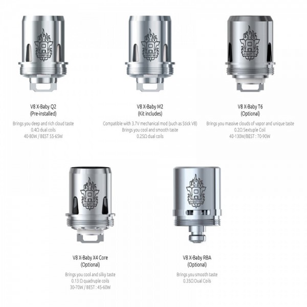 Smok TFV8 X-Baby Tank Coil (G-Priv 2 Coil) T6 | Q2 | M2 | X4 (3 Coils)